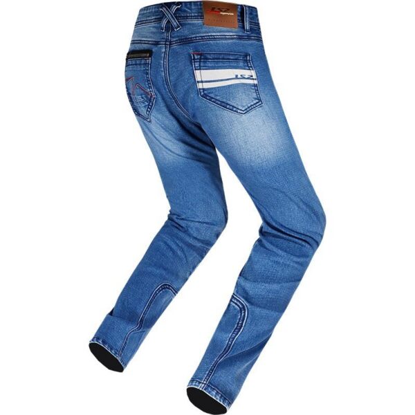 Hlače LS2 Dakota Jeans ženske svjetloplave