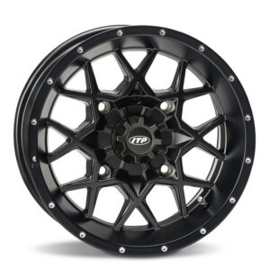 ITP Hurricane felga 12x7, mat crna (odaberite raspored rupa)