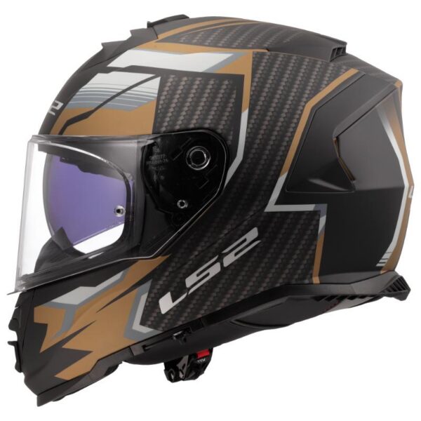 Kaciga LS2 FF800 Storm II Tracker mat crno-zlatna