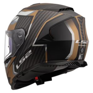 Kaciga LS2 FF800 Storm II Tracker mat crno-zlatna