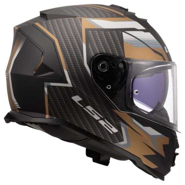 Kaciga LS2 FF800 Storm II Tracker mat crno-zlatna