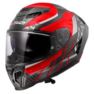 Kaciga LS2 FF807 Dragon karbon trax crvena