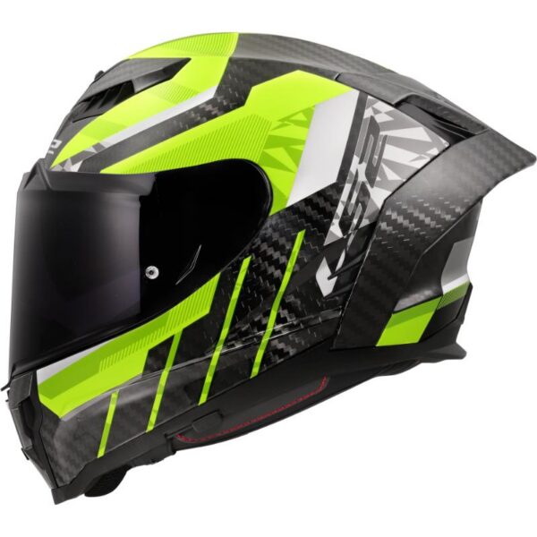 Kaciga LS2 FF807 Dragon karbon trax h-v žuta
