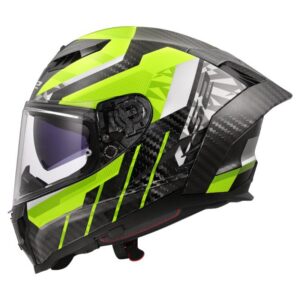 Kaciga LS2 FF807 Dragon karbon trax h-v žuta