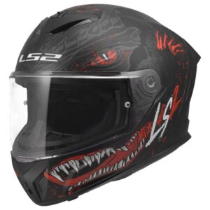 Kaciga LS2 FF820 Rapid III Kaiju II mat crno-crveno-bijela
