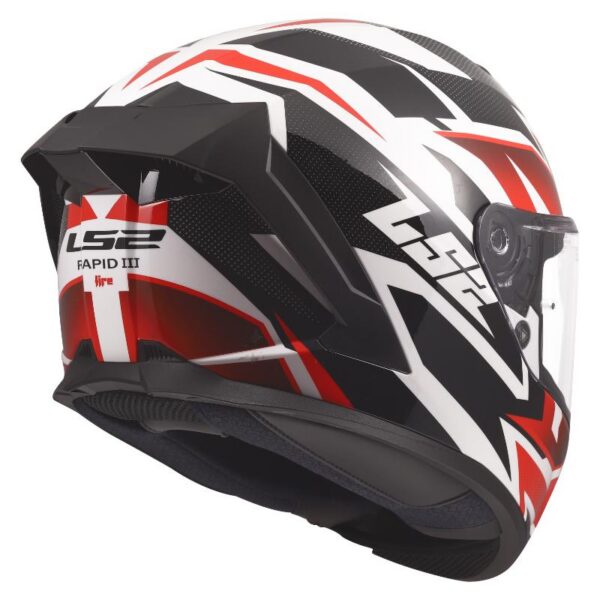 Kaciga LS2 FF820 Rapid III Xtrem bijelo-crno-crvena