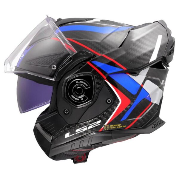 Kaciga LS2 FF901 Advant X karbon future II bijelo-plava