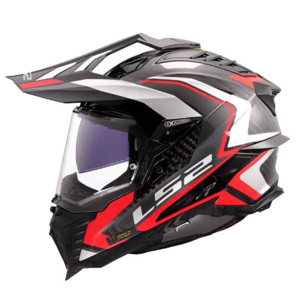 Kaciga LS2 MX701 Explorer karbon frontier II crvena