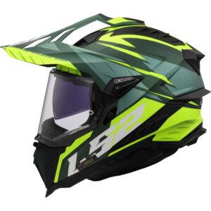 Kaciga LS2 MX701 Explorer Spire mat zeleno h-vis žuta
