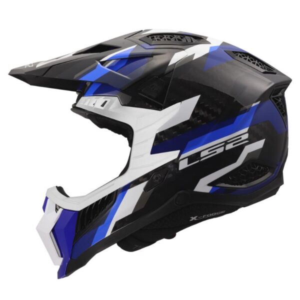 Kaciga LS2 MX703 C X-force Phantom bijelo-plava
