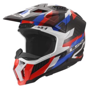 Kaciga LS2 MX703 C X-force Phantom bijelo-plavo-crvena