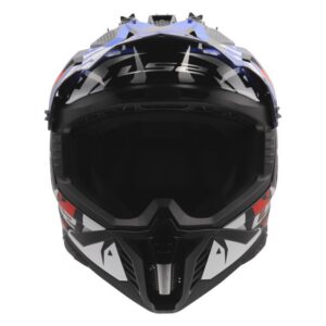 Kaciga LS2 MX708 Fast II Grotesk bijelo-plavo-crvena