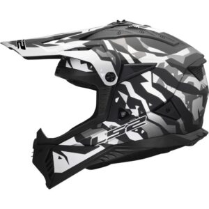 Kaciga LS2 MX708 Fast II Grotesk crno-siva