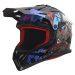 Kaciga LS2 MX708 Fast II Zombie II crno-crveno-plava