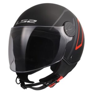 Kaciga LS2 OF558 Sphere Lux II Minim mat crno-crvena