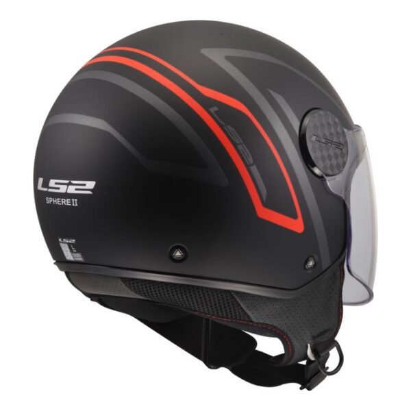 Kaciga LS2 OF558 Sphere Lux II Minim mat crno-crvena