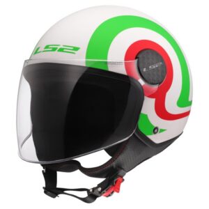 Kaciga LS2 OF558 Sphere Lux II Urby bijelo-zeleno-crvena