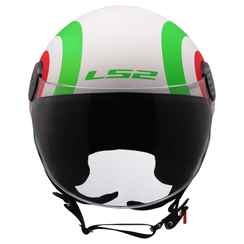 Kaciga LS2 OF558 Sphere Lux II Urby bijelo-zeleno-crvena