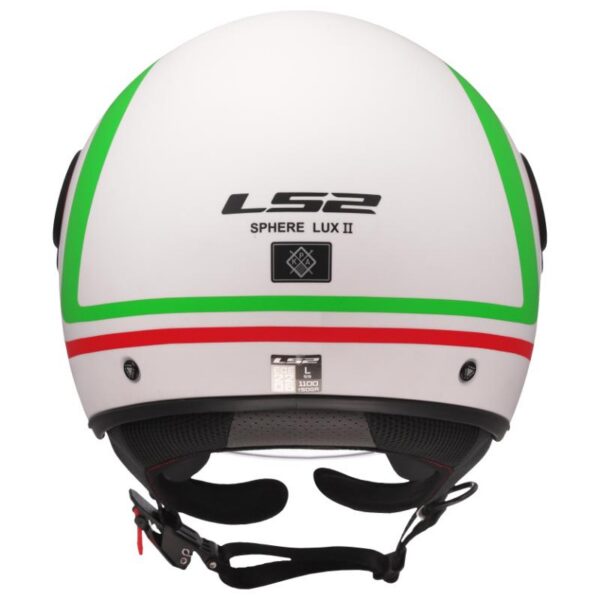 Kaciga LS2 OF558 Sphere Lux II Urby bijelo-zeleno-crvena