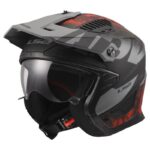 Kaciga LS2 OF606 Drifter Gas mat sivo-crvena