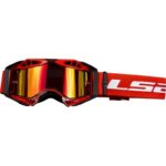 Moto naočale LS2 Aura Pro crvene s iridium lećom