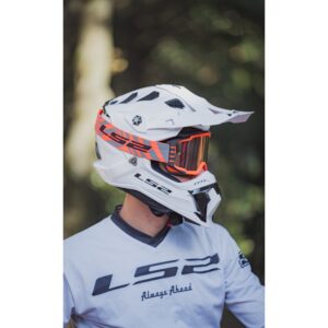 Moto naočale LS2 Charger Pro narančaste s iridium lećom