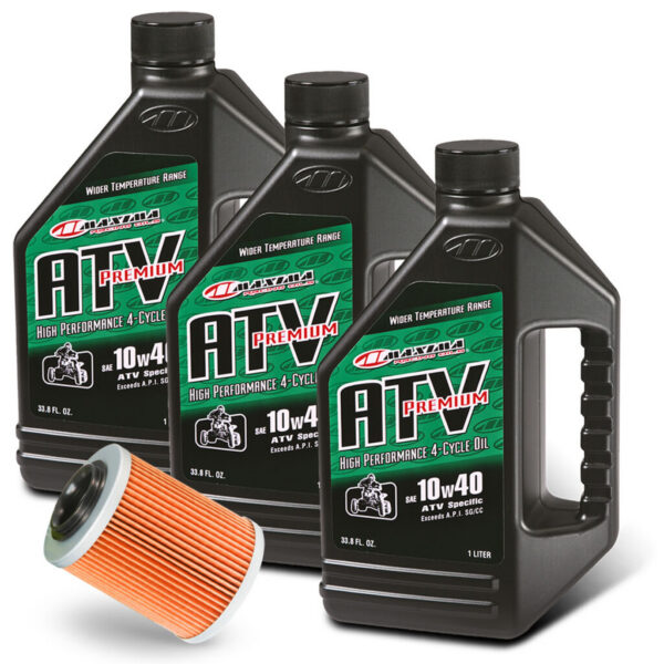 Set za zamjenu ulja za CF Moto X450/X520/X550/X600/X850/X1000: 3 x 1 l Maxima 10W40 + filtar PF-152