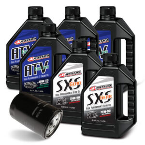 Set za zamjenu ulja motora i diferencijala za Segway UT10/SX10: Maxima Full Syn 10W40 + 75W90 + filtar