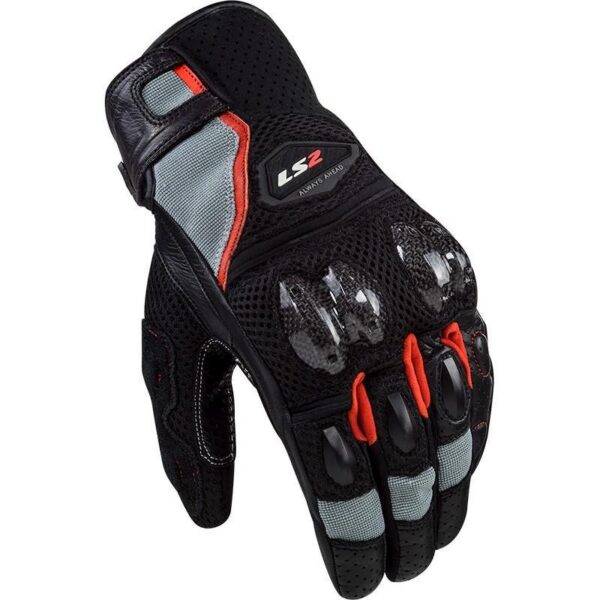 rukavice-ls2-spark-2-air-muske-crno-sivo-crvene-1 Rukavice LS2 Spark 2 Air muške crno-sivo-crvene
