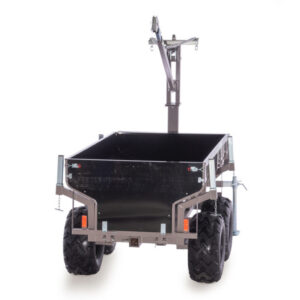 Shark Wood 1500 tandem prikolica za ATV/UTV s dizalicom, crna