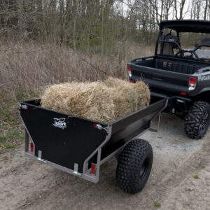Shark Wood 550 jednoosovinska prikolica za ATV/UTV, nosivost 500 kg, crna