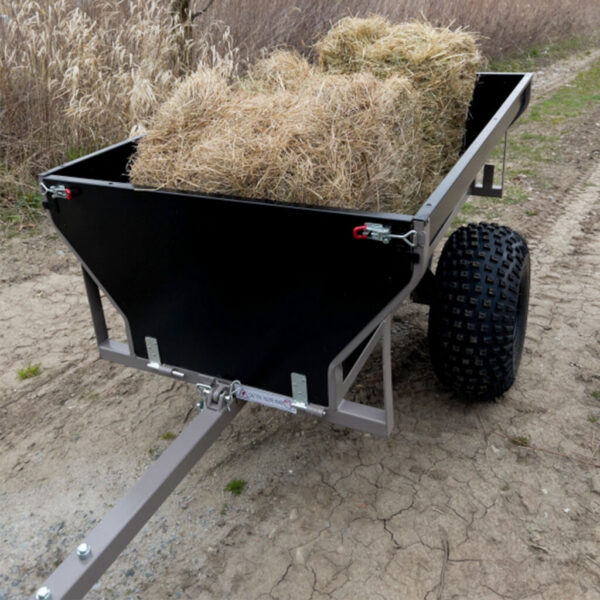 Shark Wood 550 jednoosovinska prikolica za ATV/UTV, nosivost 500 kg, crna
