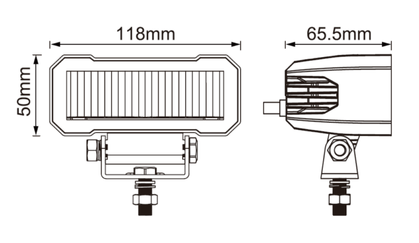 Shark LED radno svjetlo 4,6" 20 W spot