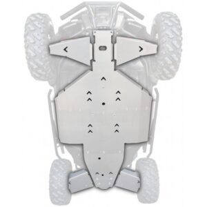 XRW kompletni set zaštite podvozja 4 mm za Polaris RZR Trail S 1000, prirodni aluminij