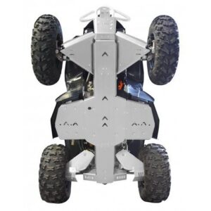 XRW kompletni set zaštite podvozja 4 mm za Can-Am Renegade 500/800/1000 X xc (2012), prirodni aluminij
