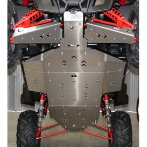 XRW kompletni set zaštite podvozja 4 mm za Polaris RZR XP 900 (2011), prirodni aluminij