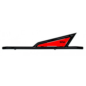 XRW bočna zaštita (nerf bar) P11 za Polaris RZR XP 1000/Turbo, crna s crvenom PHD pločom