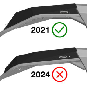 XRW aluminijski krov za Segway Villain SX10 (2021-2023), crni
