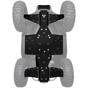 XRW PHD kompletna zaštita podvozja za Segway Snarler AT10, 6 mm, crna